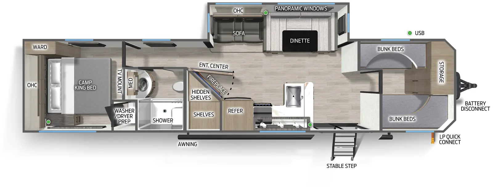 Campsite Reserve 39GB Floorplan